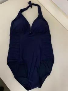 Calvin Klein One-Piece Swimsuit Navy Size 16 - Picture 1 of 5