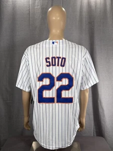 Juan Soto #22 New York Mets White Home MLB Stitched Jersey XL - Picture 1 of 8