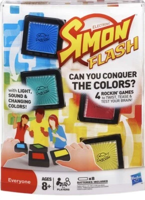 NEW 2011 Hasbro Simon Flash Game Cubes w/ Light Sound & Changing Colors Ages 8+ - Image 1 of 4