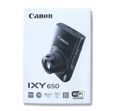 Canon Powershot IXY 650 ELPH 360 20.2MP Point and Shoot Digitalkamera - Schwa... - Bild 1 von 4