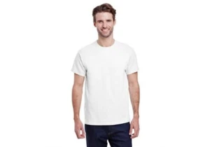 Confezione 4 Magliette Gildan Ultra Cotone Bianco Nuove Senza Etichette Taglia 3XL - Foto 1 di 4