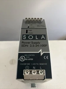 Used Emerson Sola Power Supply SDN 2.5-24-100P - Picture 1 of 2