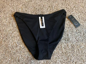 New Ibiza swim Suit Bathing Bikini Tankini bottom black Small High Cut Waist NWT - Picture 1 of 9