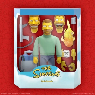 SUPER7 • Ultimates • Deluxe • HANK SCORPIO • The Simpsons • 7 in • Ships Free - Image 1 of 4
