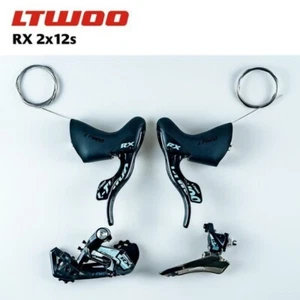 LTWOO RX 24s Road Group 2x12 Spd Carbon Fiber Black Shifter Rear Derailleurs FD - Picture 1 of 9