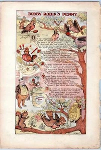 JINGLE JUNGLE JANGLE*BOBBY ROBIN'S PENNY*1900*FRISBIE*BANDIT MOUSE TALES*LITHO - Picture 1 of 2