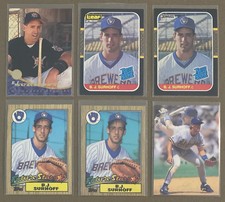 ⚾️B.J. Surhoff 6-CARD LOT including 4 ROOKIES: ‘87 Donruss, ‘87 Leaf & ‘87 Topps