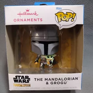 The Mandalorian Hallmark Christmas Ornament Star Wars The Child Grogu Funko POP - Picture 1 of 6
