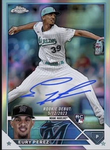 2023 Topps Chrome Update RC Rookie Auto Signature EURY PEREZ Digital - Picture 1 of 1