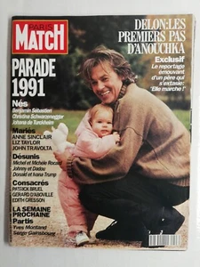 N1361 Magazine Paris-Match No.2223 2 janvier 1992 Delon the premiers not Anouch - Foto 1 di 3