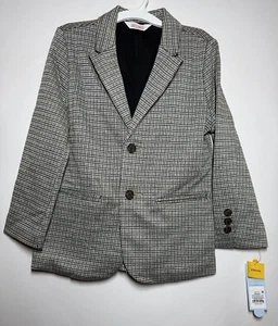 Boys' Houndstooth Knit Blazer - Cat & Jack Brown 18 - Picture 1 of 3