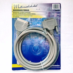 Druckerkabel - SubD 25pol - Centronics 36pol - original verpackt - Bild 1 von 3