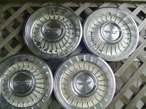 1962 62 CADILLAC FLEETWOOD DEVILLE HUBCAPS WHEEL COVERS ANTIQUE VINTAGE CLASSIC - Picture 1 of 11