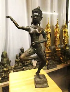 ALTER KHMER GOTT APSARA TANZ BRONZE - Bild 1 von 18