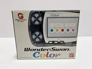 Bandai WonderSwan Color Crystal Black Handheld System japan - Picture 1 of 4