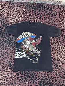 Vintage 70s 79 Boston Doobie Brothers Poco Fantasy Shirt 16.5x23.5 Extra Small - Picture 1 of 8