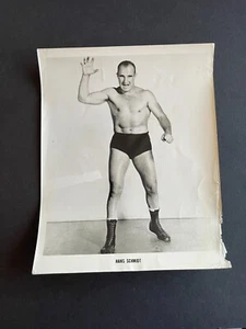 Hans Schmidt Wrestling Photo - Unknown, 8" x 10" - Picture 1 of 1