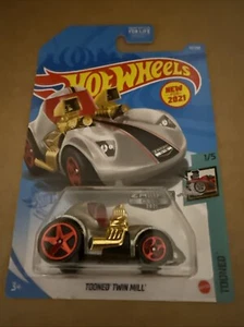 1 2021 Hot Wheels Tooned Silver Tooned Twin Mill Zamac - Picture 1 of 4