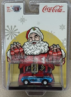 NEW 2025 M2 Machines Coca-Cola Christmas 1965 Shelby 427 Cobra Blue - 9,600 Made - Image 1 of 4