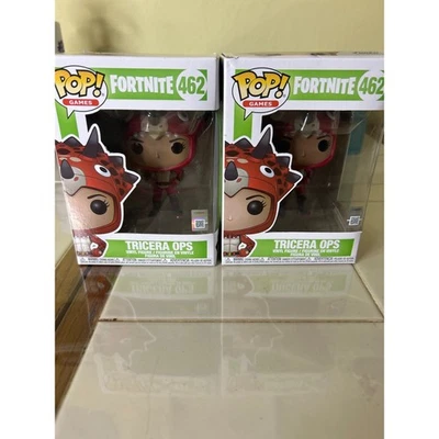 Juego de 2 Funko Pop! Figura de vinilo coleccionable Games Fortnite Tricera Ops #462 Foto 1 de 4