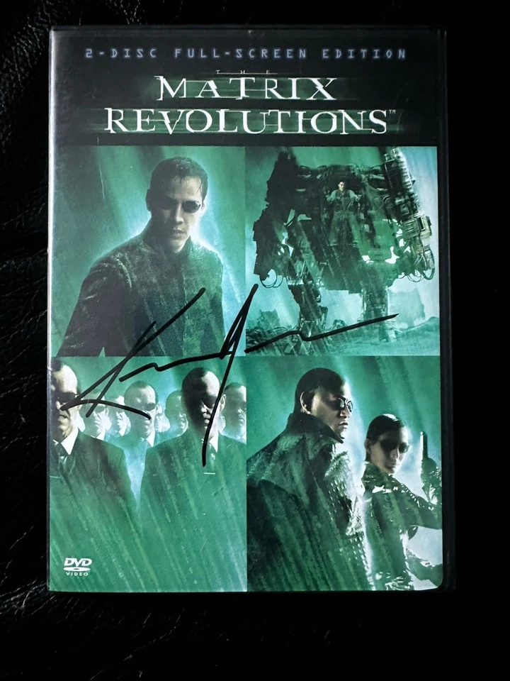 Keanu Reeves  Signed Matrix Revolutions DVD JSA  COA   CG57762 - Image 1 of 4