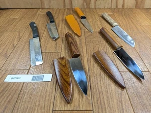 Lote dañado de cuchillos de cocina de chef japonés pequeño juego de Japón BB962 - Imagen 1 de 15