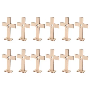 12 Stck. Kreuz Schmuck Klein Display Ständer Schreibtisch Herzstück Tischplatte Stehend - Bild 1 von 12