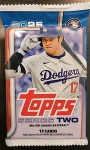 Serie de béisbol MLB Topps 2025 paquete de dos (12 tarjetas) ¡sellado de fábrica! - Imagen 1 de 2