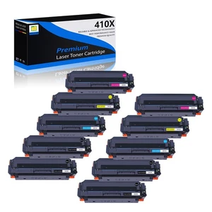 10 CF410X BK C Y M Toner Set For HP LaserJet Pro M377dw M477fdw M477fnw Printer - Picture 1 of 24