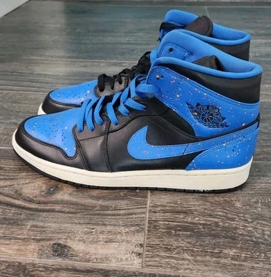 Size 12 - Air Jordan 1 Mid Royal Splatter - Image 1 of 4