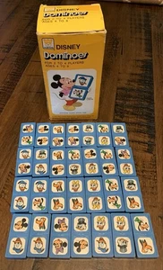 Vintage Whitman Disney Dominoes 1976 Complete Set Mickey Minnie Mouse  - Picture 1 of 7