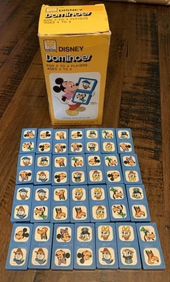 Vintage Whitman Disney Dominoes 1976 Complete Set Mickey Minnie Mouse  - Image 1 of 4