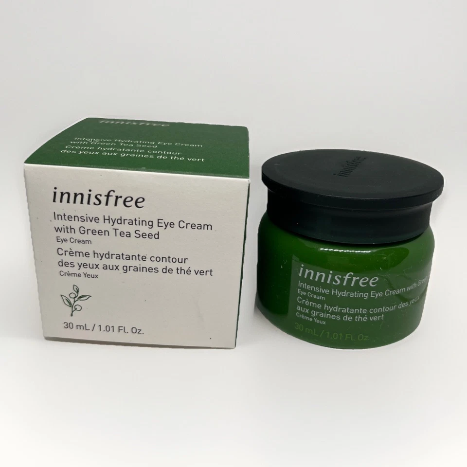 Crema hidratante intensiva para ojos Innisfree semillas de té verde Jeju 30 ml CADUCIDAD 10/24 Foto 1 de 3