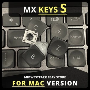 Logitech MX Keys S for Mac Keyboard ~ Replacement Key & Switch Part ~ Space Gray - Picture 1 of 4