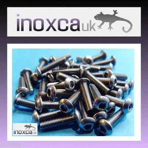 M3 x 12mm SCREWS STAINLESS STEEL BUTTON HEAD HEX HEXAGON SOCKET ALLEN A2 METRIC - Picture 1 of 11