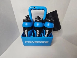 Powerade Blue Bottle Carrier For Sports Squeeze Bottles 5 Bottles 32 Oz - Picture 1 of 3