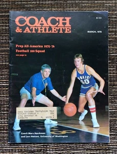 RARE 1976 Coach & Athlete Magazine: Coach Marv Harshman, Carl Tacy, Skip Brown - Foto 1 di 7