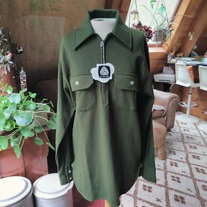 60s The Spinnaker Shirt Men's M Women's L 100% Pure Wool NWT Green Talon Dagger - Picture 1 of 14