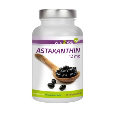 Vita2You Astaxanthin 12mg Hochdosiert 60 Softgel