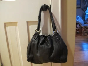 Donald Pliner Brown Textured Leather Drawstring Large Tote/Shoulder Bag. - Picture 1 of 8