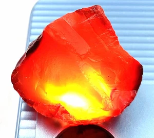AA Exclusive 97-115 Ct Natural Brown Amber Uncut Rough  Certified Loose Gemstone - Picture 1 of 12
