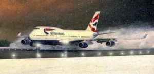 Tarjeta de Navidad Boeing 747 British Airways Aircraft Airliner - Imagen 1 de 1