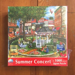 SunsOut Summer Concert 1000 Pc Puzzle Downtown Memories History USA Eco Friendly - Picture 1 of 7