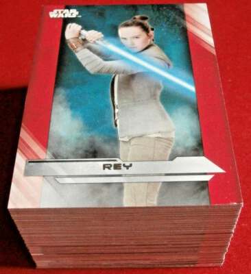 STAR WARS - THE LAST JEDI, SERIES 1 - COMPLETE BASE SET (100 cards) - Topps 2017 - Image 1 of 4