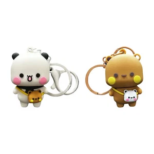 Couple Panda KeychainBubu And Dudu Two Couple Key Chain Cute Schoolbag Pendant - Bild 1 von 15