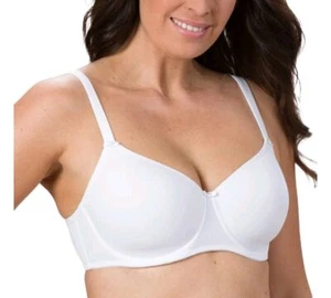 BNWT Trofe Sanna 19700 White Underwired T Shirt Bra UK Sizes 34 36 38 40 C D E F - Picture 1 of 17
