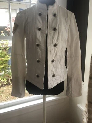 Chaqueta Militar Zadig & Voltaire Blanca Mediana Usada en Excelente Condición Foto 1 de 3