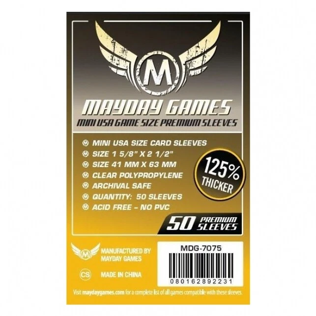 Premium Mini Ee.uu. Mangas (50 Pieza) 41x63mm-7075 - Kartenhüllen - Imagen 1 de 1