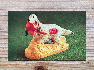 Ezra Brooks, English Setter Decanter, unbenutzt, Vintage Souvenir Postkarte - Bild 1 von 2