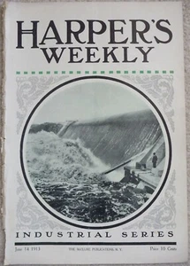 1913 Harper's Weekly Journal Magazine June 14, Industrial Series, Niagara, Hydro - Picture 1 of 9
